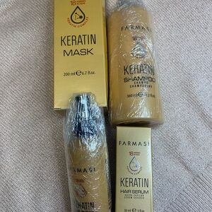 Farmasi Keratin Hair Serum Set - Gold and Black Accents